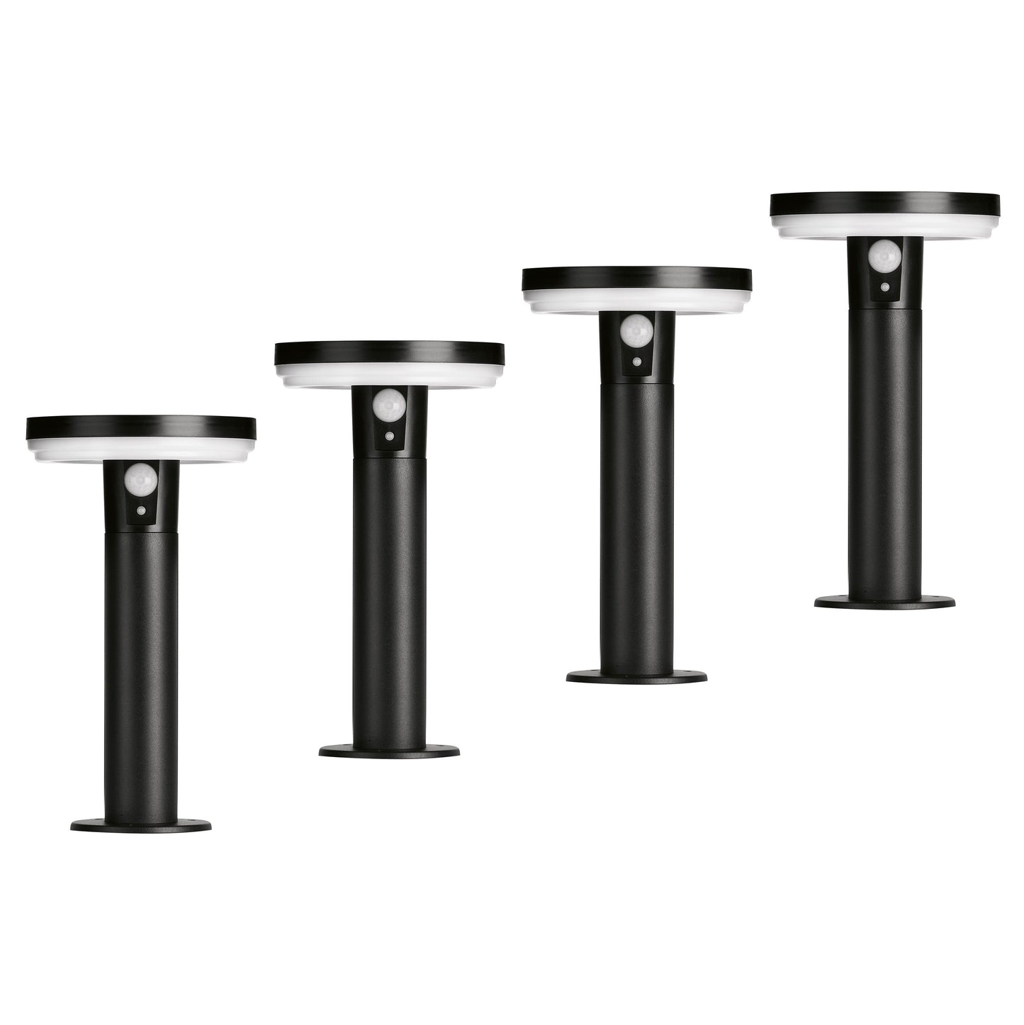 4lite Antheia IP54 Die-Cast Aluminium LED Solar Garden Spike Light with Built in PIR Motion Sensor