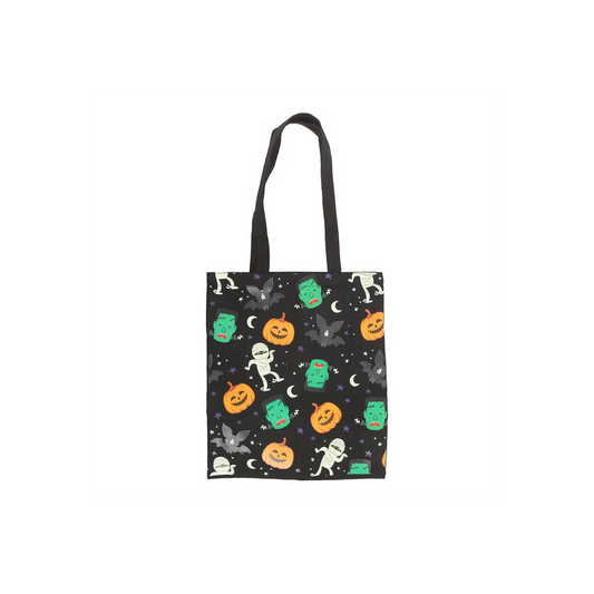 Monster Mash Print Polycotton Tote Bag