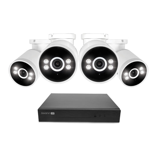 Swann AdvancedX 4K 1TB 8-Channel Wired PoE NVR CCTV with 4 Bullet Camera Kit