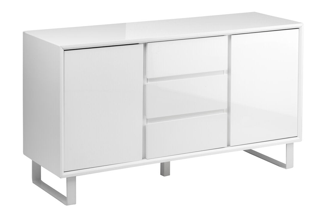 Maddox White High Gloss Sideboard