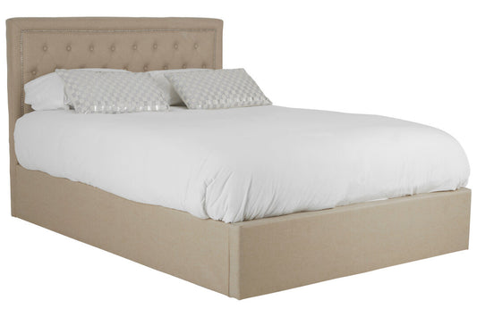 Hadley Beige Ottoman Double Bed