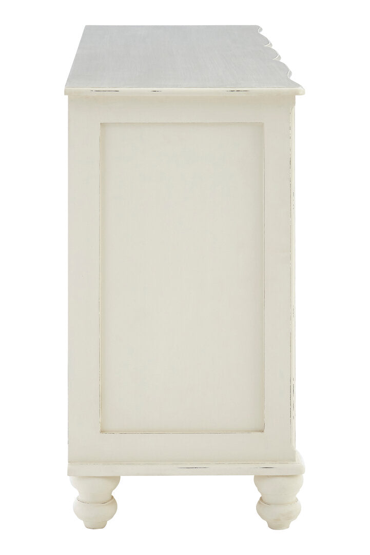 Larissa 6 Drawer White Sideboard
