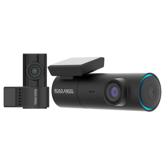 Road Angel Halo Spark Dual Deluxe 1080p Front & Rear Dash Cam with 64GB SD Card & Hardwire Kit
