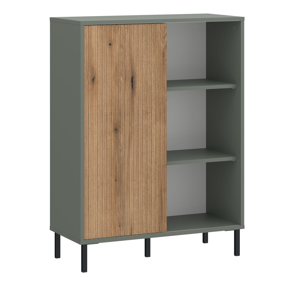 Danica Sideboard 1 Door in Green/Oak