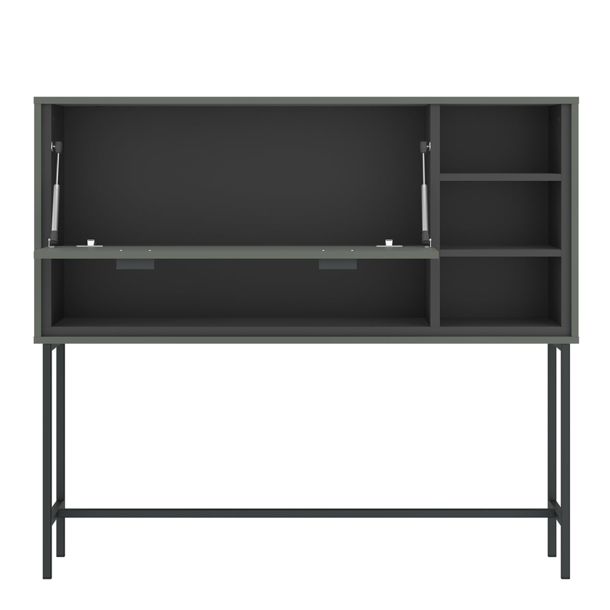 Atticus Bar Table 1 Flap in Green/Grey