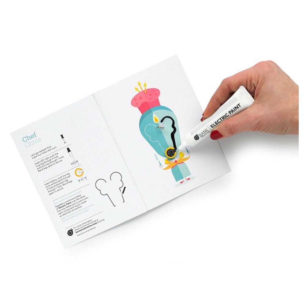 Bare Conductive Flashing Greeting Card Set Celebration Circuit