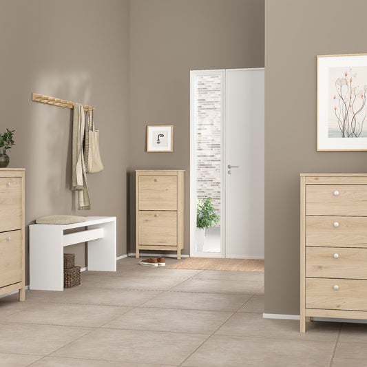 Maria Shoe Cabinet 2 Doors in Jackson Hickory Oak
