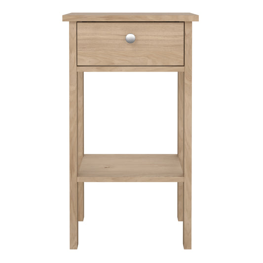 Maria Bedside Table with 1 Drawers in Jackson Hickory Oak