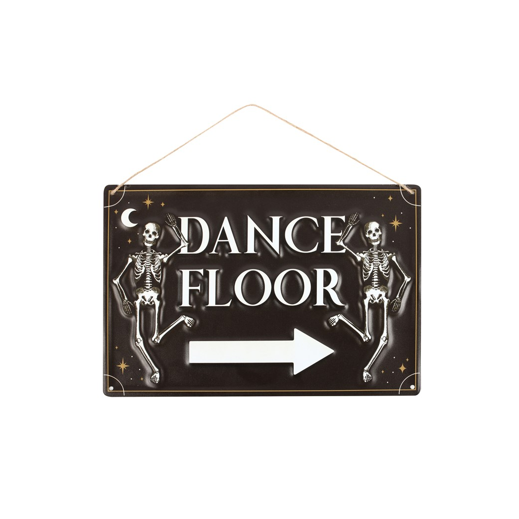 Dance Floor Hanging Metal Sign