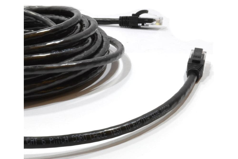 Maplin Outdoor External CAT6 Copper UTP Ethernet Network Cable - Black