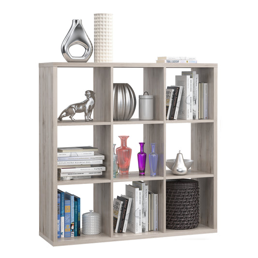 Maurice 3x3 Storage Unit in Sand Oak