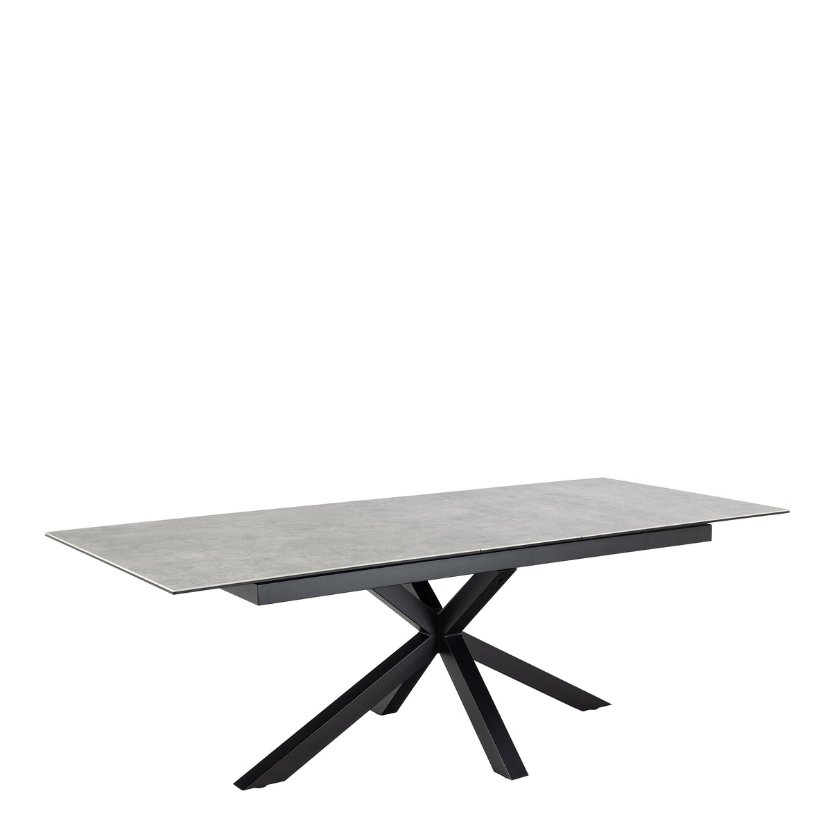Harlow Extendable Dining Table with Ceramic Grey Top 200cm
