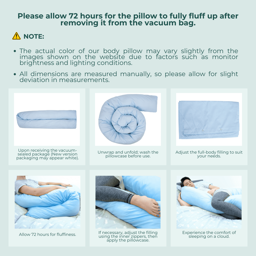 9ft Maternity Pregnancy Support Pillow - No Case
