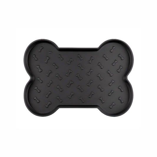Spill-Proof Dog Feeding Mat - Black