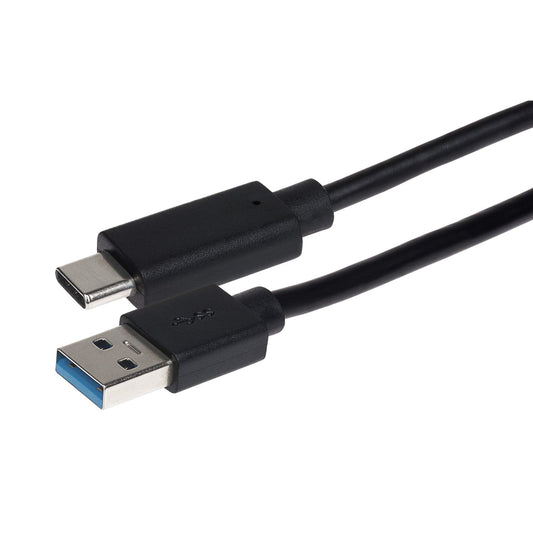 Maplin Pro USB-C to USB-A 3.1 Gen1 5Gbps Super Speed Cable - Black, 1m
