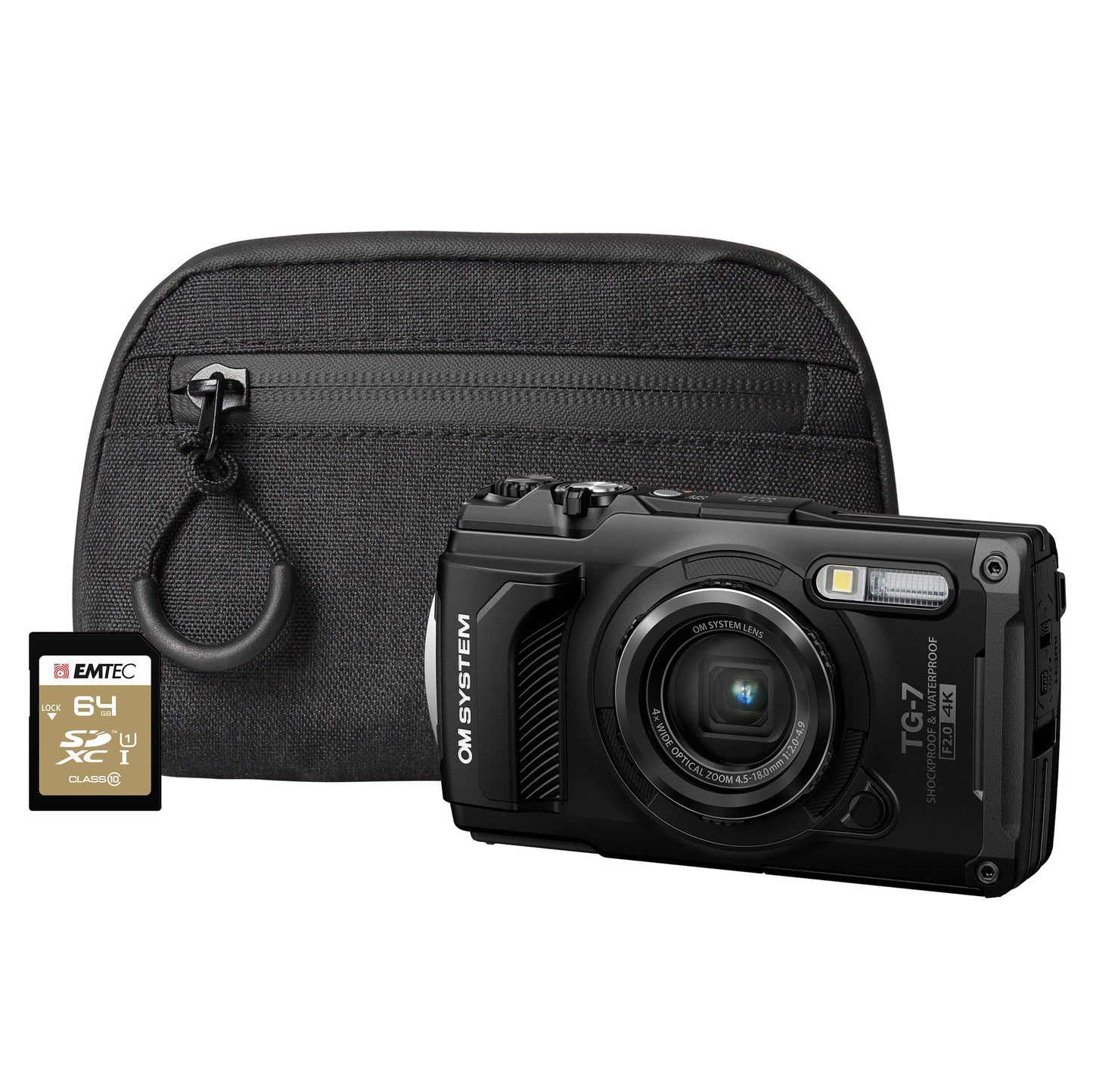 OM System TG-7 12MP 4x Zoom Tough Compact Camera