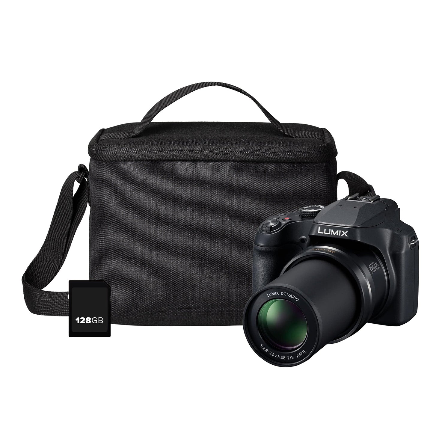 Panasonic Lumix DMC-FZ82D 18MP Bridge Camera - Black