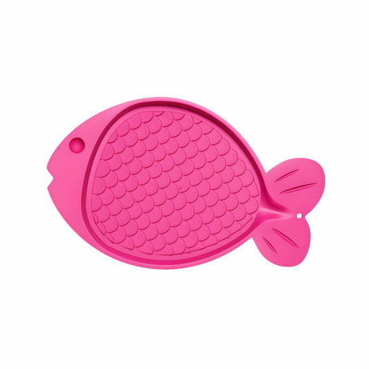 Spill-Proof Cat Feeding Mat - Pink