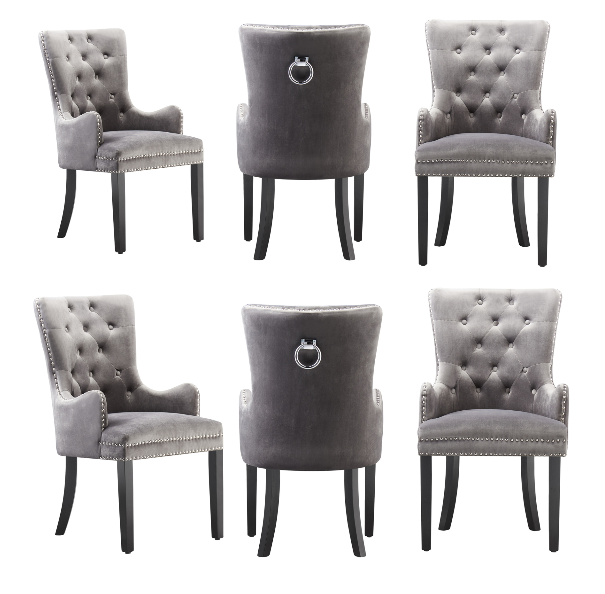 Windsor LUX Velvet Dining Chair (with armrests)