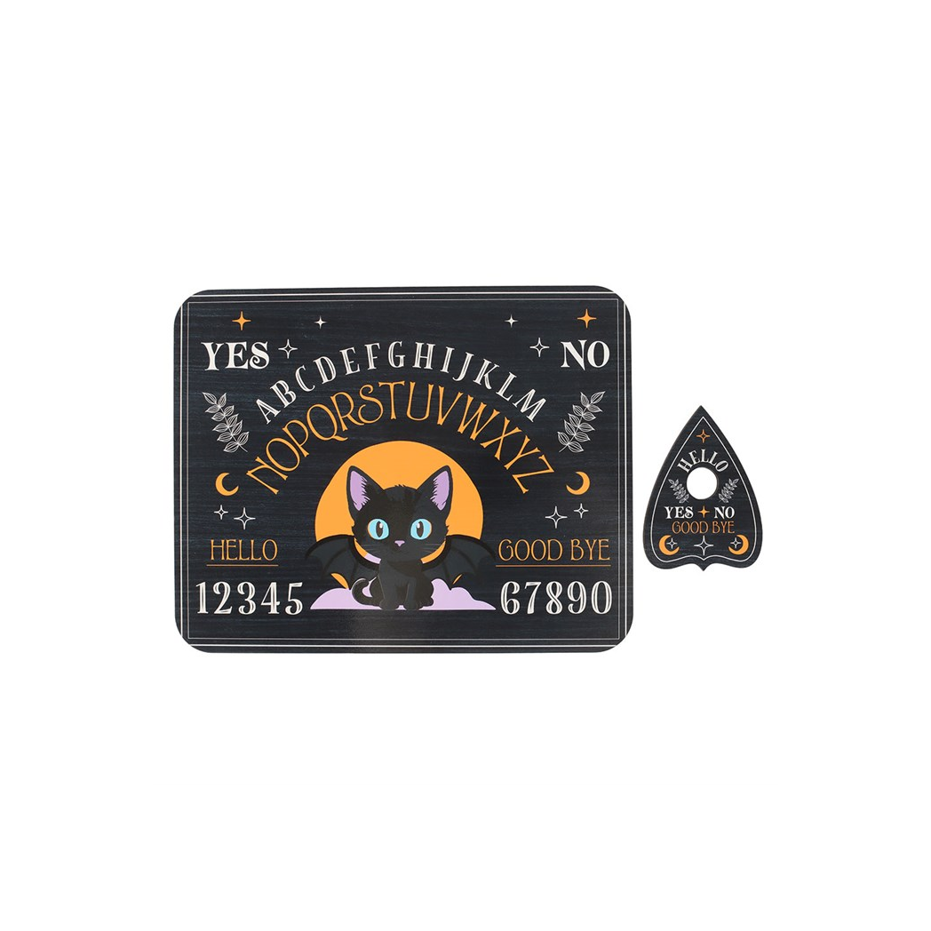 Cute and Creepy Bat Cat Talking Board with Planchette