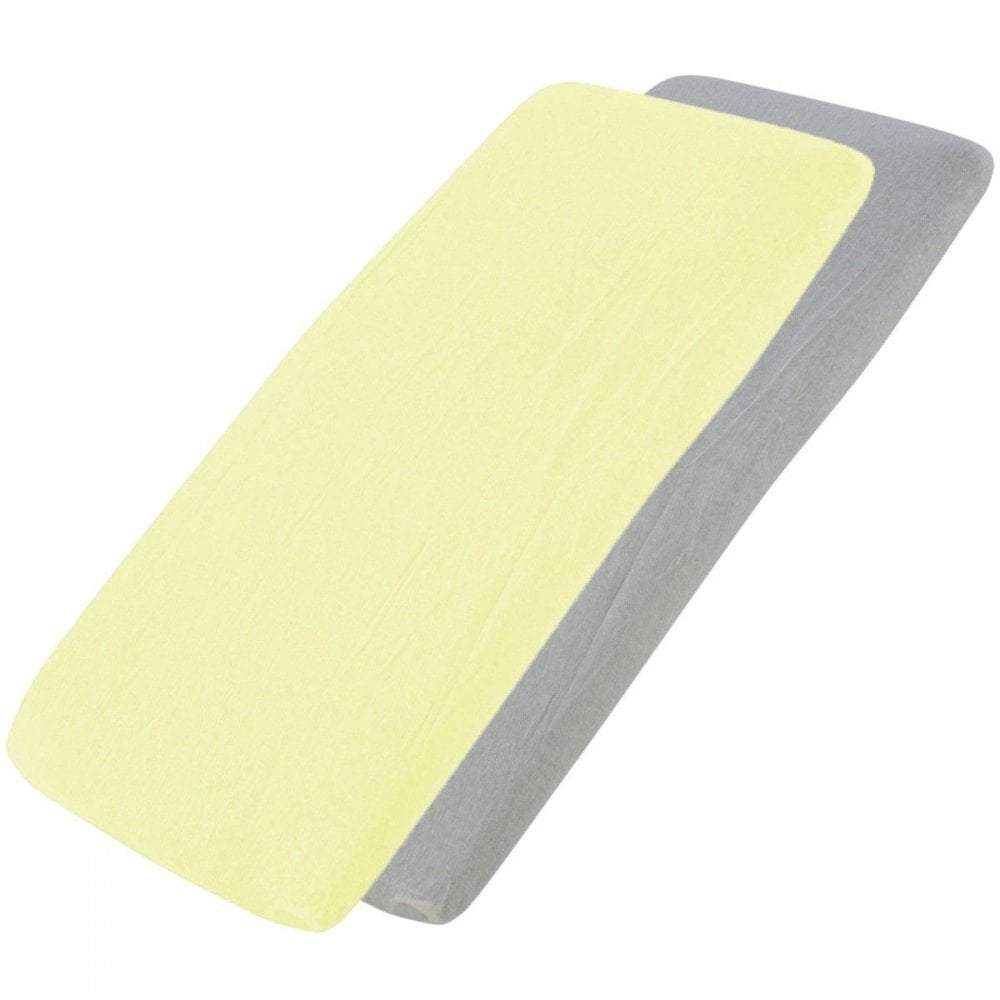 Crib Jersey Fitted Sheets 100% Cotton 40x90cm - Pack Of 2 - Fits All Models