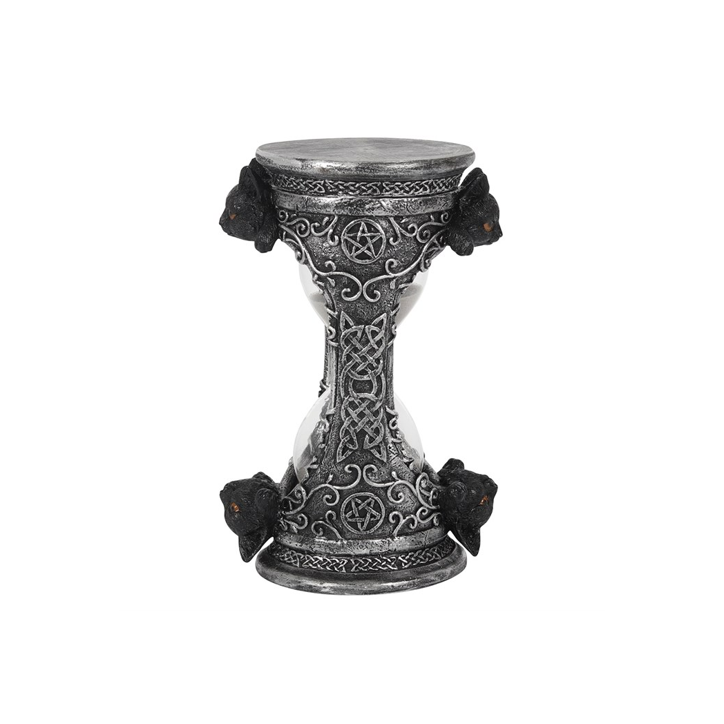 17cm Black Cat Hourglass Timer