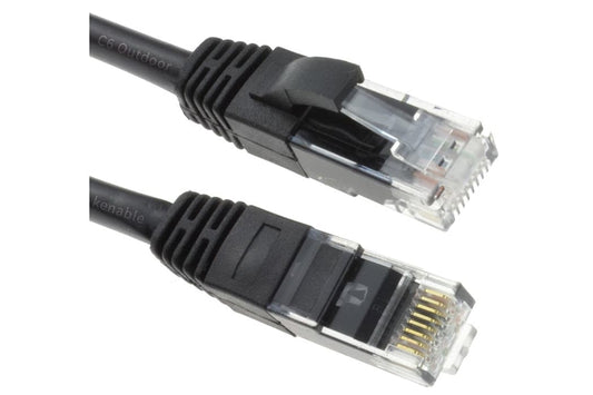 Maplin Outdoor External CAT6 Copper UTP Ethernet Network Cable - Black