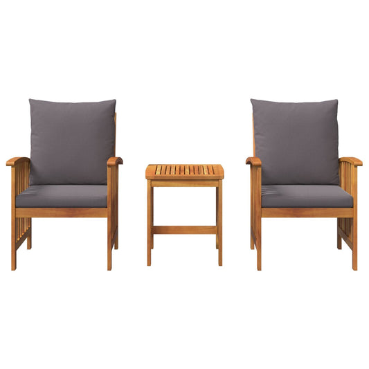 Kron Acacia 3 Piece Garden/Patio Set - 45cm