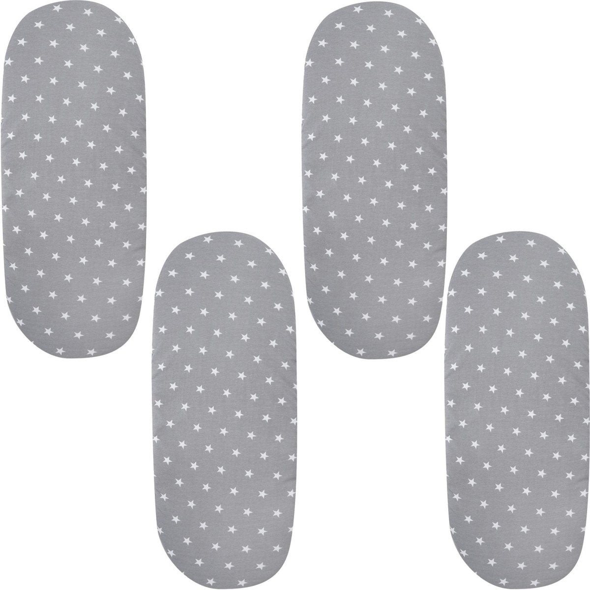 Moses Basket Jersey Fitted Sheet 100% Cotton - Pack Of 4