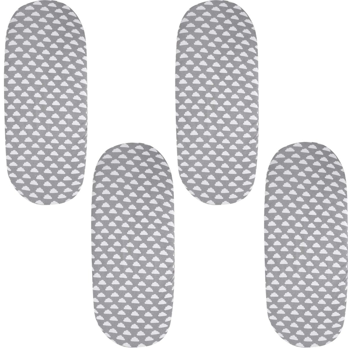 Moses Basket Jersey Fitted Sheet 100% Cotton - Pack Of 4