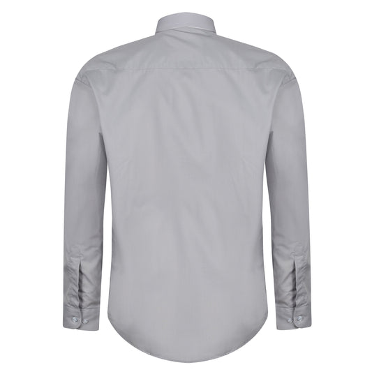 Kustom Kit Long Sleeve Button Up Poplin Shirt