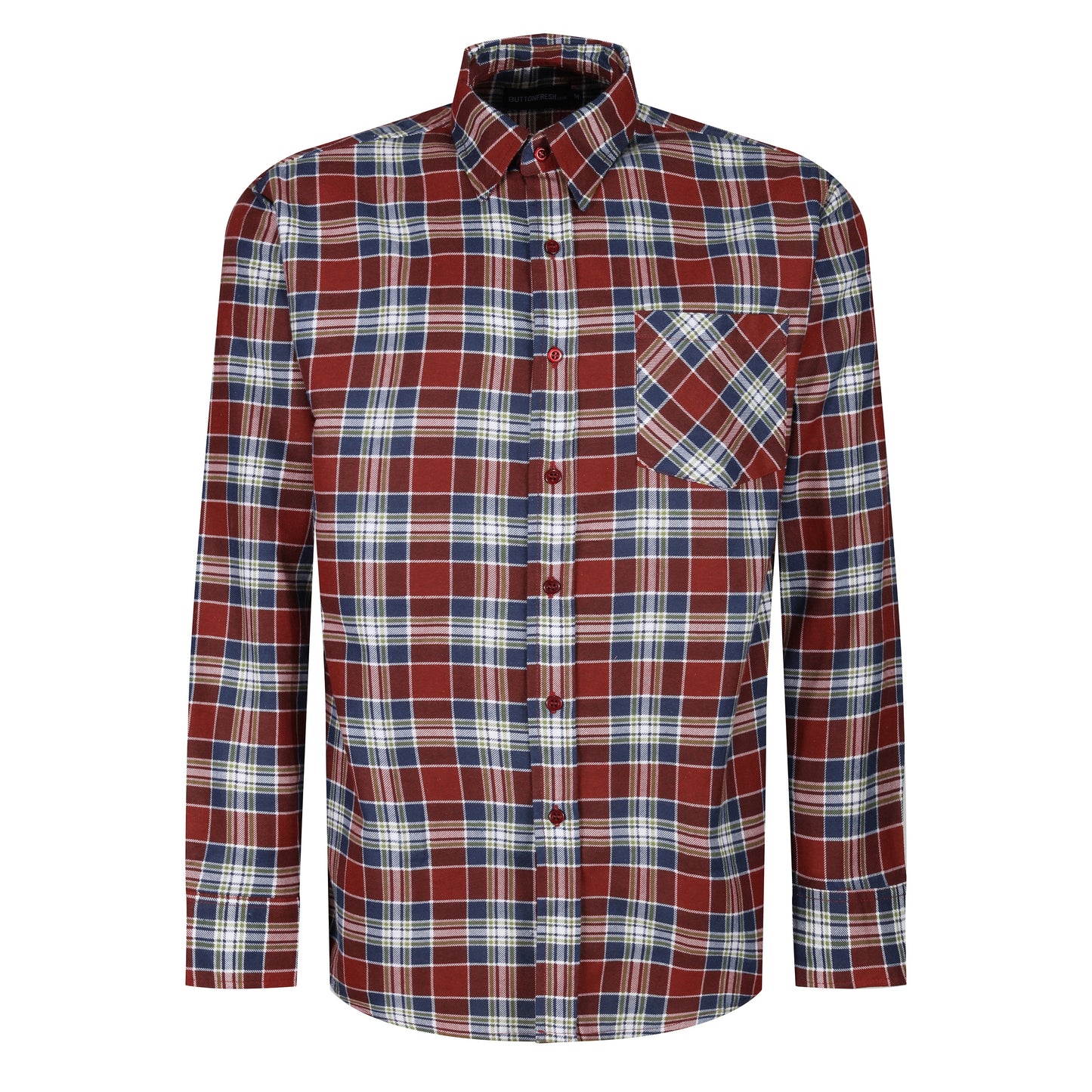 ButtonFresh Brushed Cotton Check Shirt