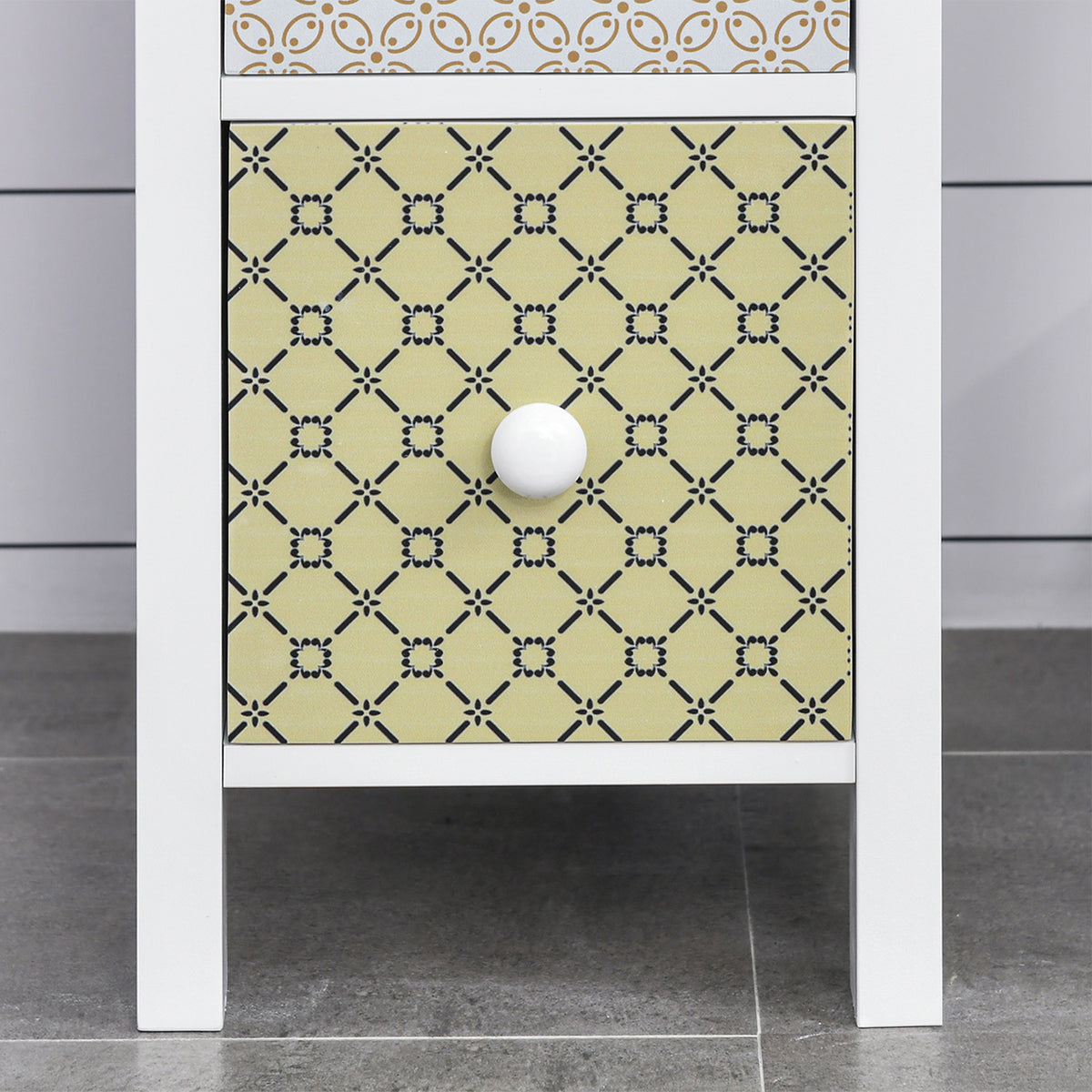 Chest of Drawers, 4 Drawer Dresser, Storage Organizer Toilet Tissue Cabinet for Bedroom, Bathroom