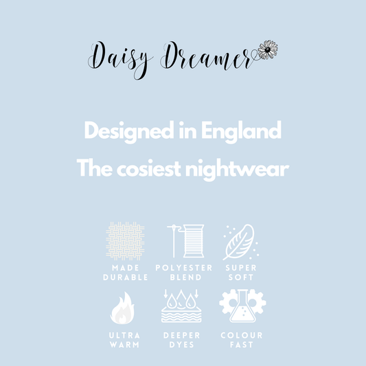 Women's Cosy Sloth Teddy Fleece Pyjama Set Plush Warm Nightwear with Adorable Design Perfect Gift by Daisy Dreamer