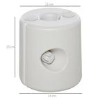 Outsunny 4 Pack 36 kg Gazebo Weights, Canopy Tent Weights with Rapid Clip, Gazebo Leg Weights Fill with Sand or Water, White