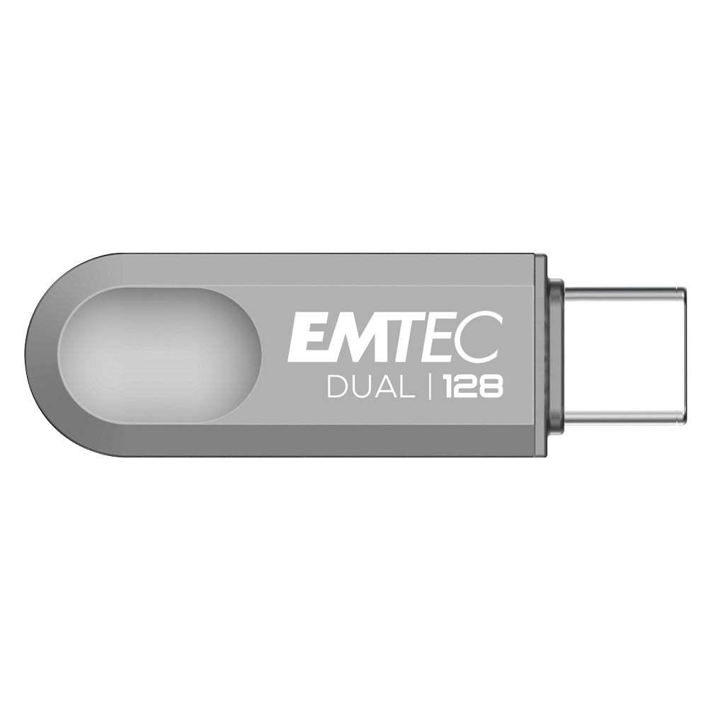 EMTEC 128GB Dual USB-A 3.2 / USB-C D280 Flash Drive