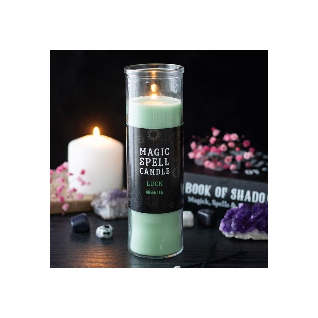 Luck Green Tea Magic Spell Tube Candle