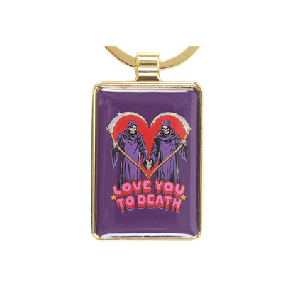 Love You To Death Keyring by Steven Rhodes