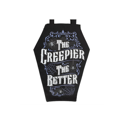 The Creepier the Better Coffin Shaped Tote Bag
