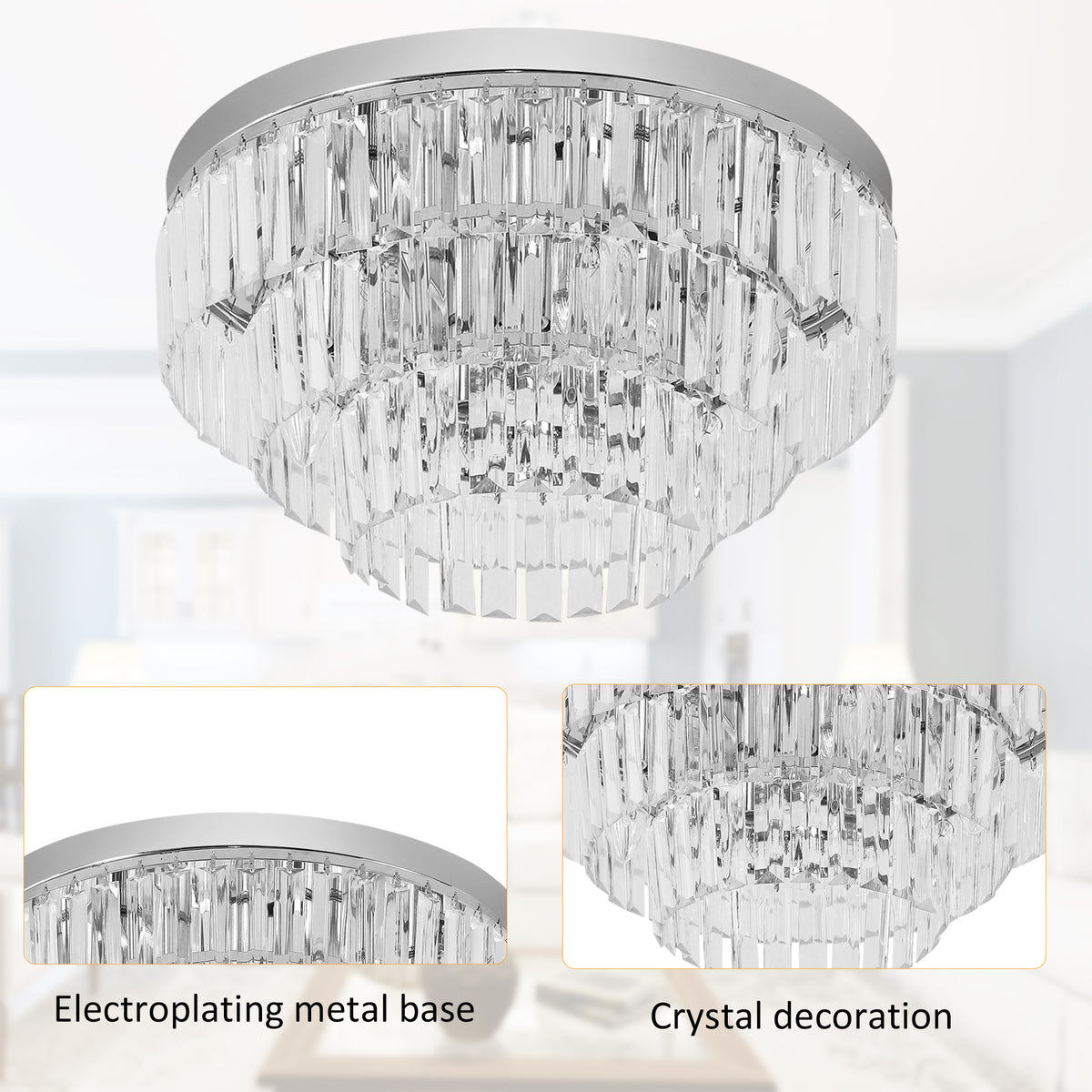 112 Crystallite Ceiling Chandelier