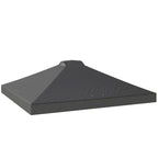 Outsunny Gazebo Roof Replacement UV50+ Waterproof Pop Up Canopy Cover with 8 Drainage Holes 3 x 3 m Dark Grey