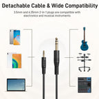 Maono Studio Closed Back Dynamic Headphones with 3.5mm & 6.35mm Jack Plug