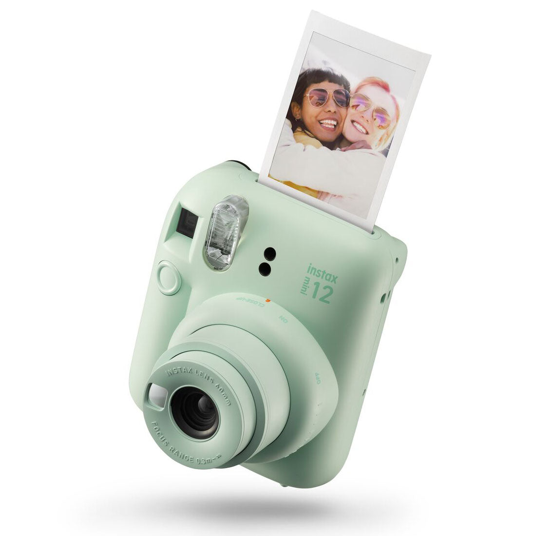 Fujifilm Instax Mini 12 Instant Camera with Case, Album, Film & Stickers - Mint Green