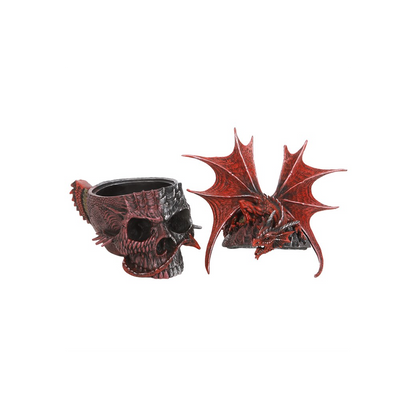Serpent Infection Lidded Skull Ornament by Spiral Direct