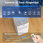 5000 BTU Portable Air Conditioner, 4-in-1 Air Conditioning Unit, Dehumidifier, Cooling, Fan, Sleep Mode, with Remote Control, 2 Speeds, 24H Timer, Window Venting Kit, 12m²