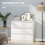 HOMCOM Chest of Three Drawers - White