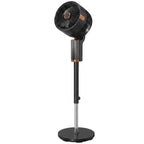20 dB Silent Standing Fan for Bedroom, 44" Pedestal Fan with 90° Oscillating, 8 Speeds and LED Light, Black