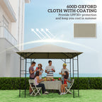 Outsunny 3 x 3(m) Gazebo Canopy Replacement, for 01-0867 - Light Grey
