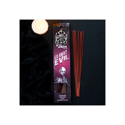 Go Away Evil Incense Sticks with Holder