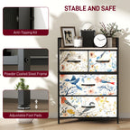 HOMCOM 4-Drawer Chest of Drawers - White